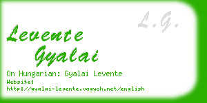 levente gyalai business card